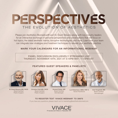 PERSPECTIVES: THE EVOLUTION OF AESTHETICS eXCLUSIVE PANEL DISCUSSION by vivace®